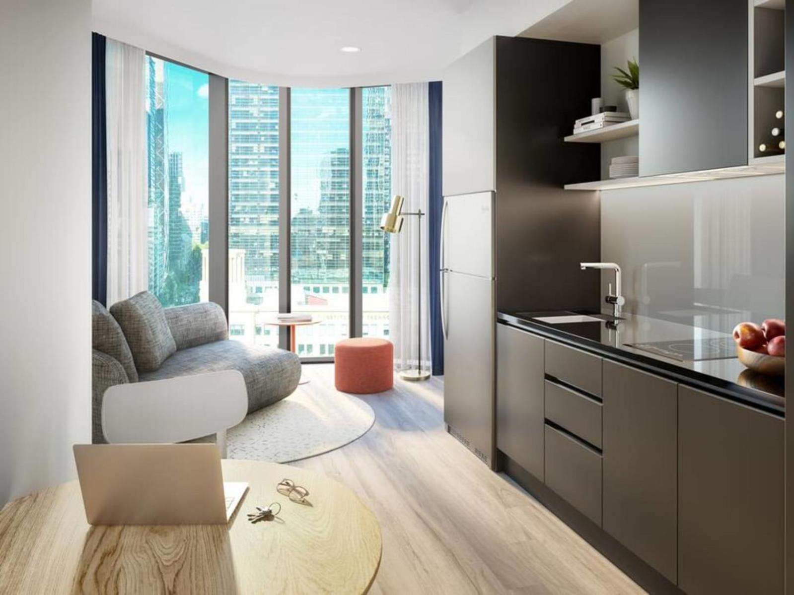 Studio Apartments At Aurora Near Melbourne Port Buitenkant foto